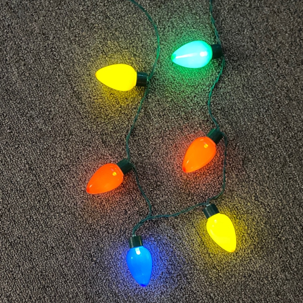 Christmas light necklace  3-4 modes